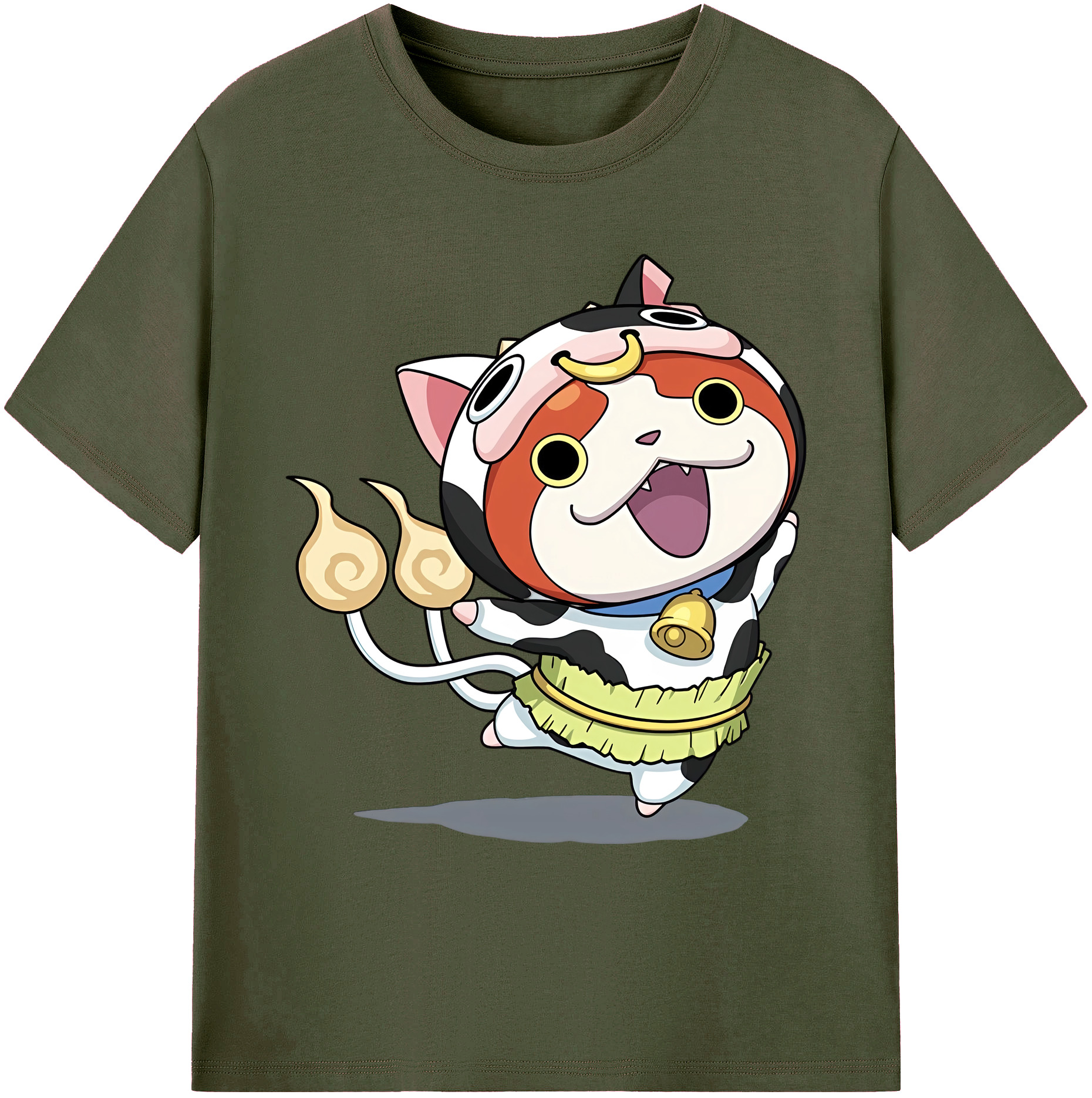 （画像用） 妖怪ウォッチ Yo-kai Watch 綿100％ メンズ半袖Tシャツ｜肌触りやわらか＆通気性